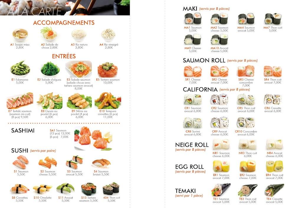 Restaurant japonais Kyoto - Menu Image 1